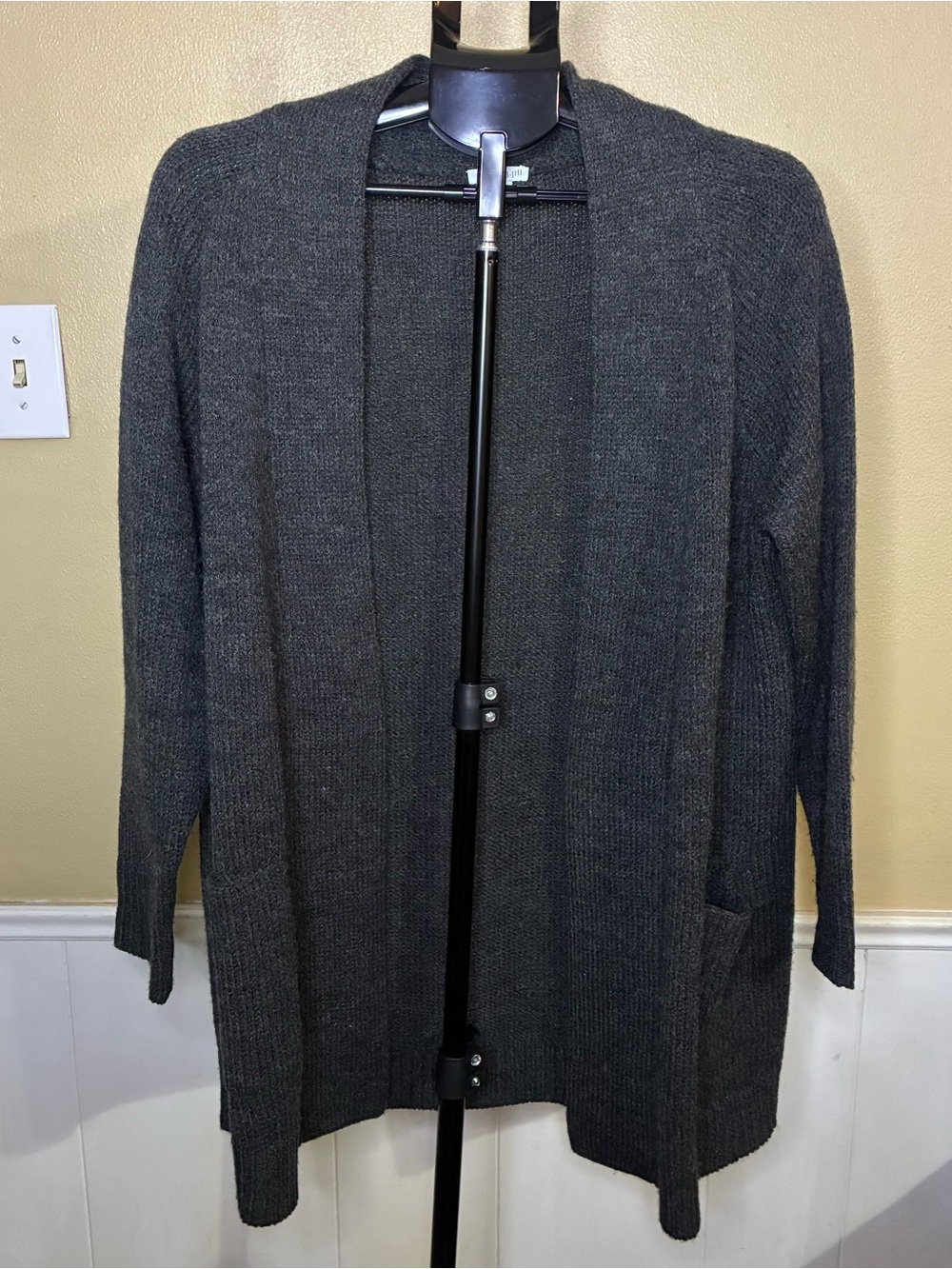 J. Jill Dark Gray Open-Front Women's Cardigan